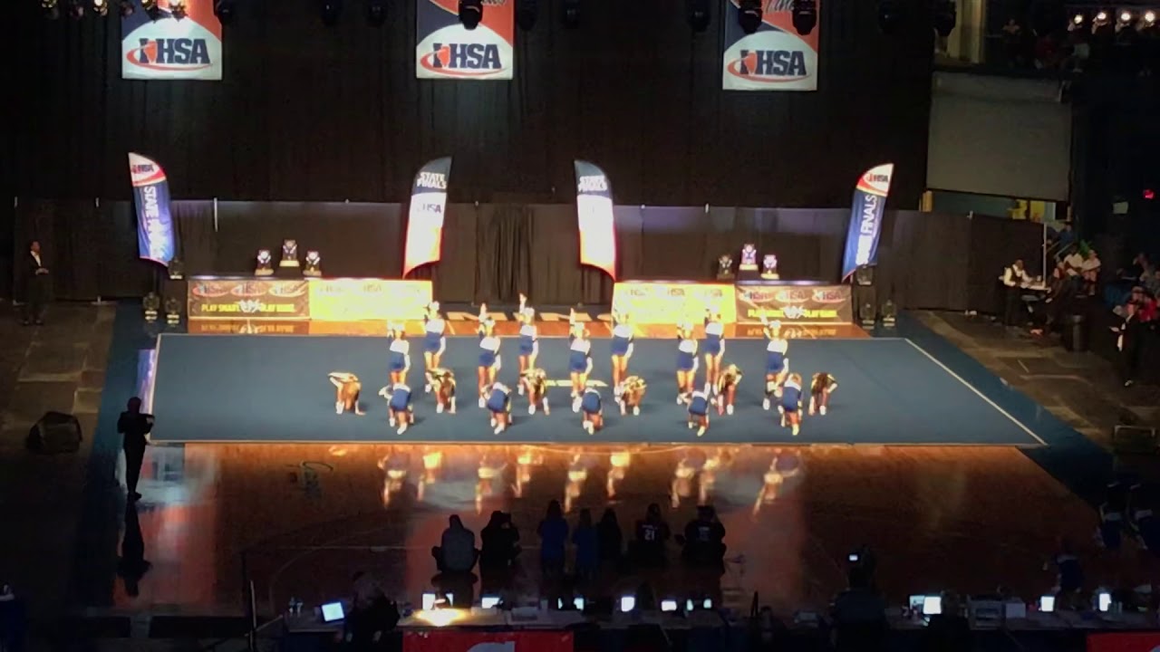 Sandburg Varsity Cheer @ IHSA State 2020 (Day 2)
