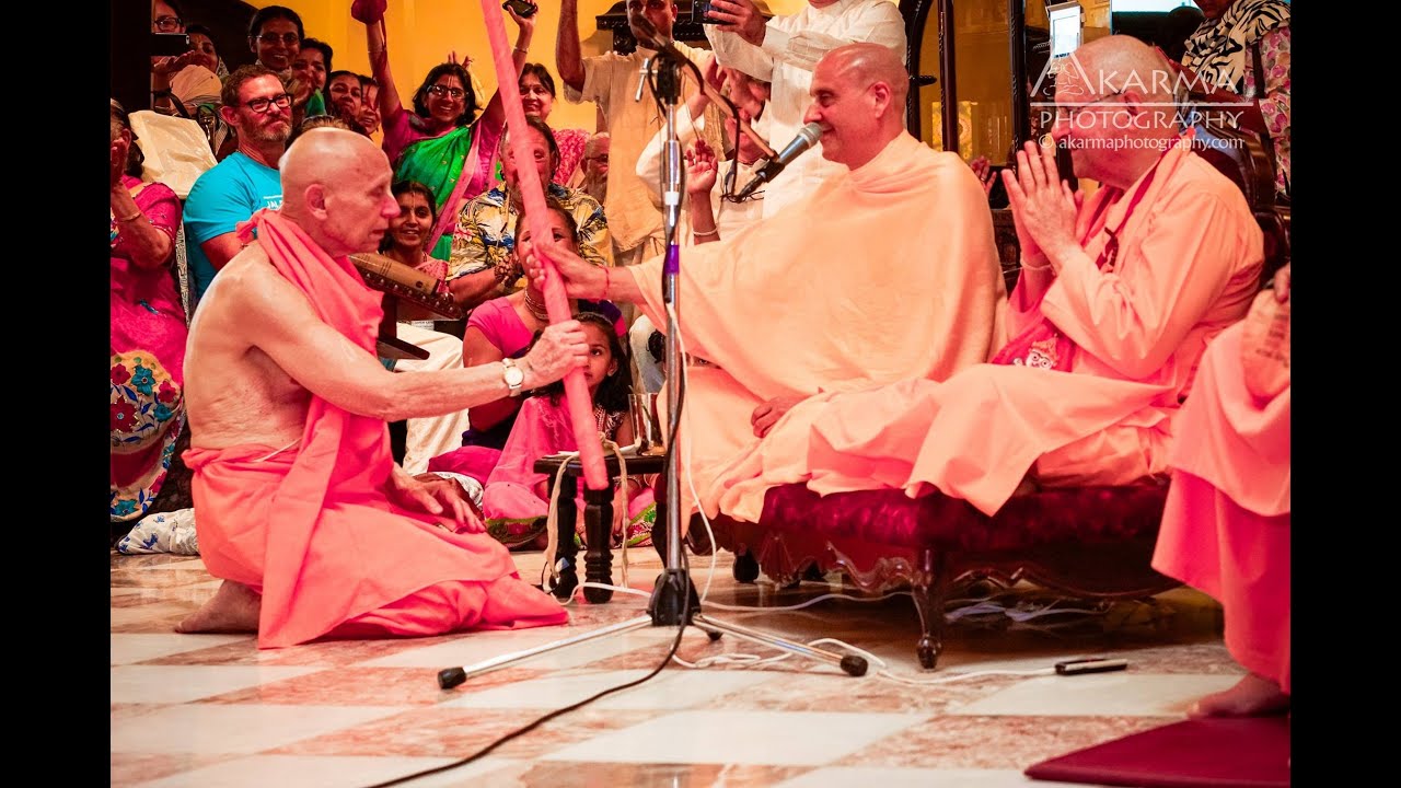Radhanatha Swami   Sannyasa Initiation of Amala bhakta Swami   9 16 15