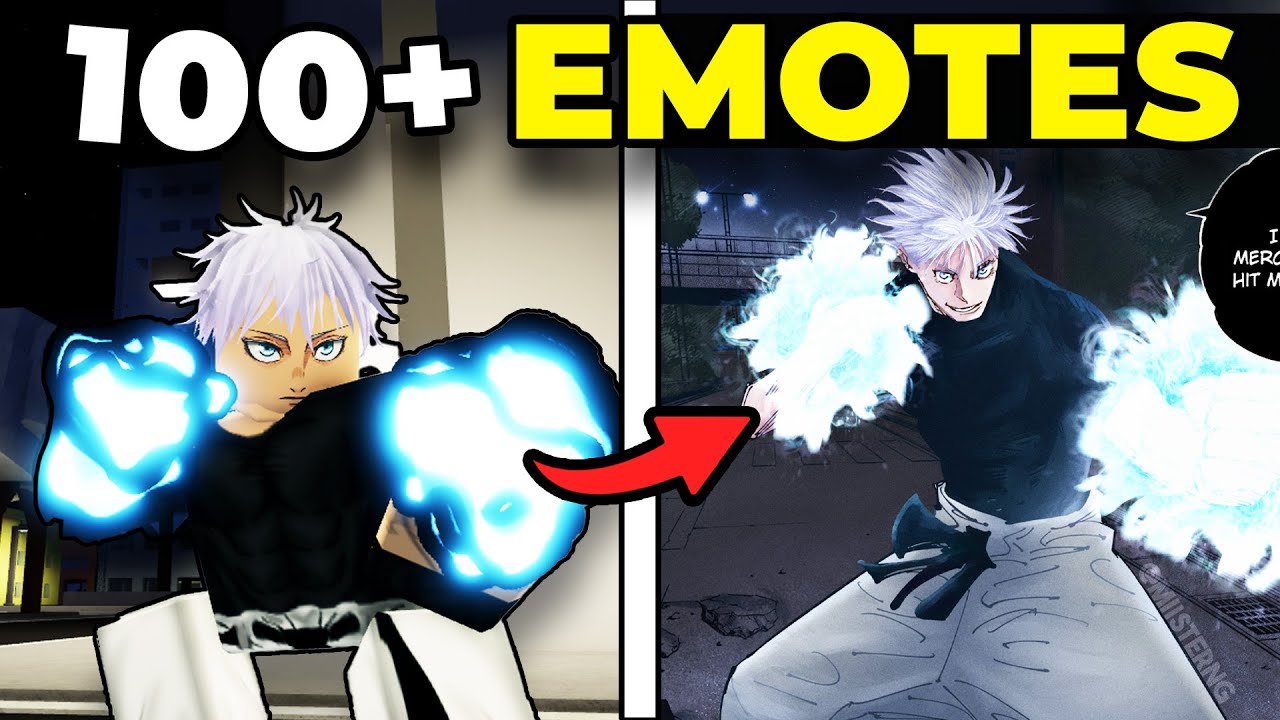 All of The Emotes in Jujutsu Shenanigans (OUTDATED)