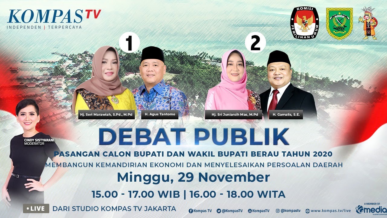 [LIVE] Debat Publik Pasangan Calon Bupati dan Wakil Bupati Berau Tahun 2020