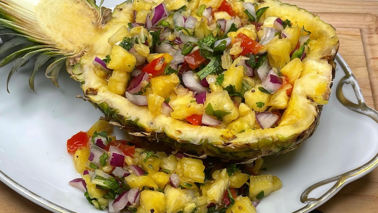 How To Make Fresh Pineapple Salsa|THE RAINA&rsquo;S KITCHEN