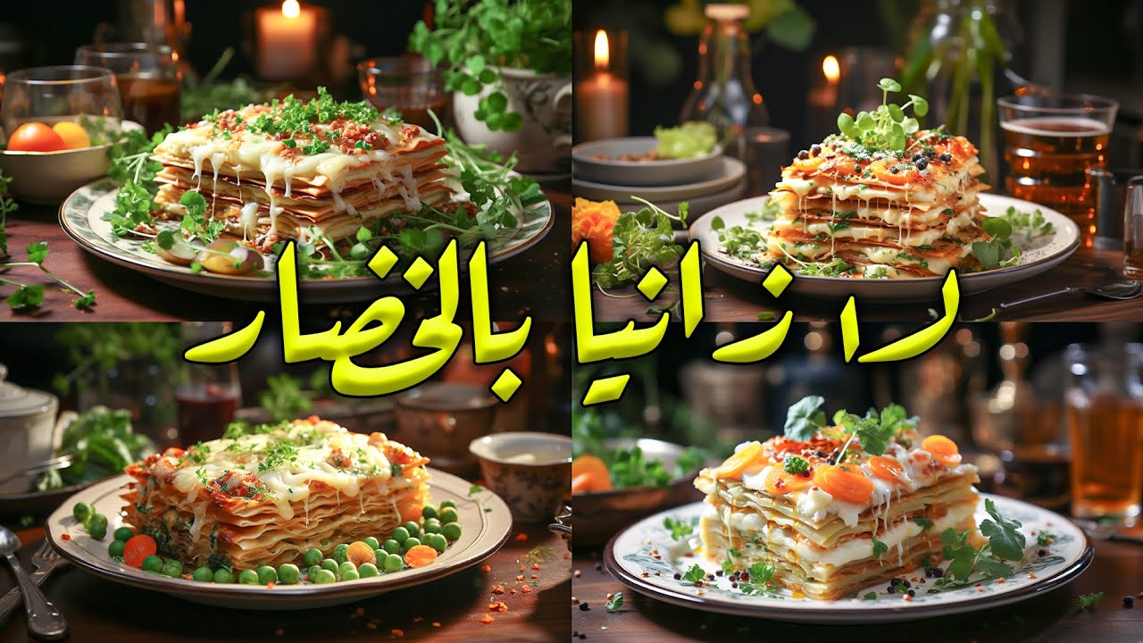 اللازانيا بالخضار | ألوصفة الأصلية | طعم ولا أروع | بأسهل  طريقة