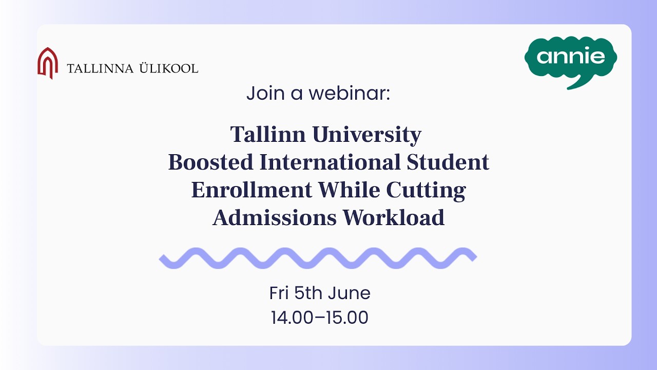 Webinar: How Tallinn University Boosted International Student Enrollment