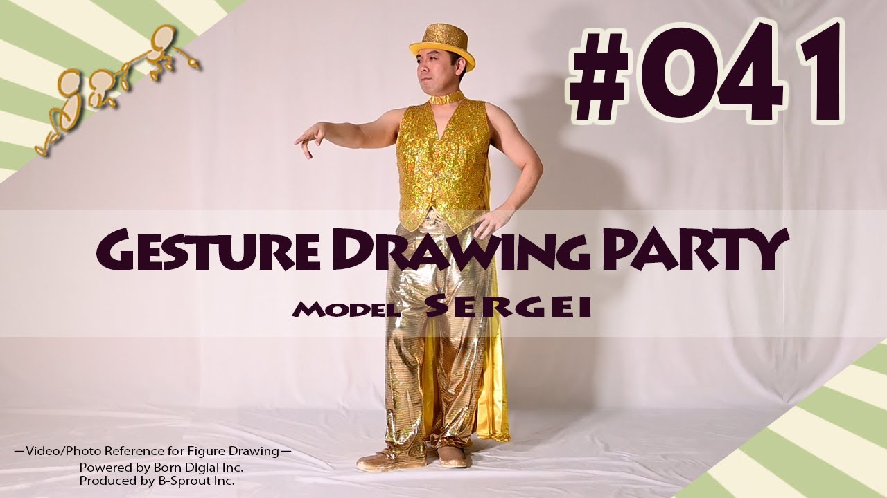 GESture DRAWing Party : #041 Sergei/セルゲイ　－Video/Photo Reference for Figure Drawing－