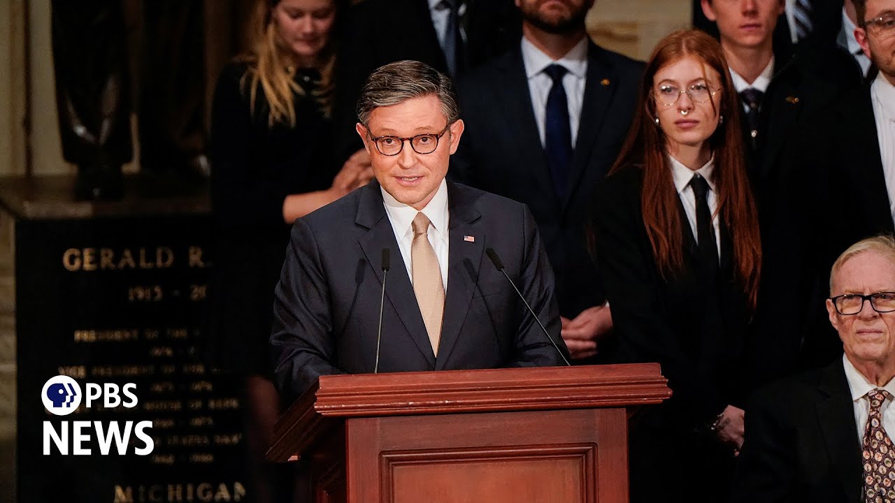 WATCH: House Speaker Mike Johnson eulogizes former President Jimmy Carter at Capitol ceremony