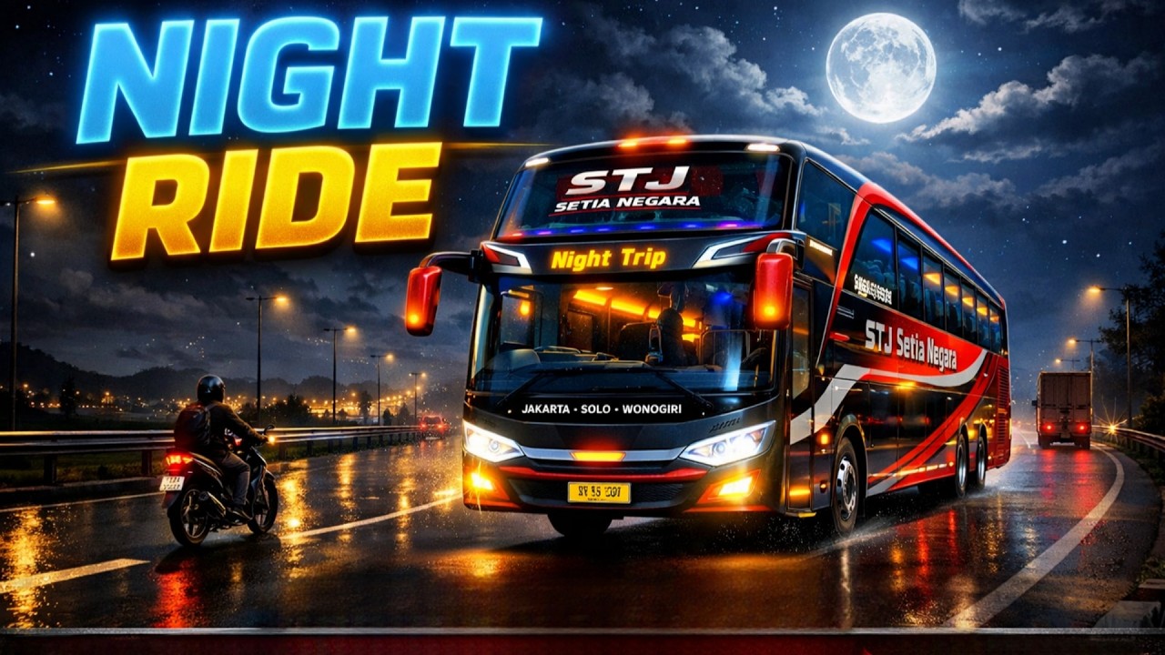 New Bus Simulator 2026 _ Erou Coach Bus Simulator Indonesia Night Driving Gameplay _ Bus Games
