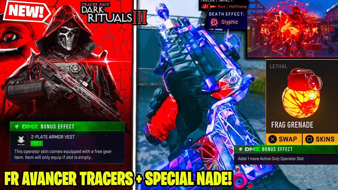 NEW Tracer Pack DARK RITUALS 3 BUNDLE w GLYPHIC EFFECT on MW2 WARZONE DMZ! (To Dust FR AVANCER)