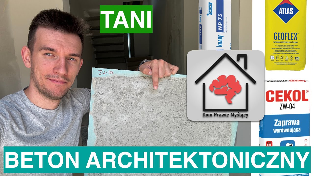 Beton architektoniczny za 20zł! Cekol ZW-04, Atlas Geoflex, Knauf MP-75 czy  Kerakoll h40?