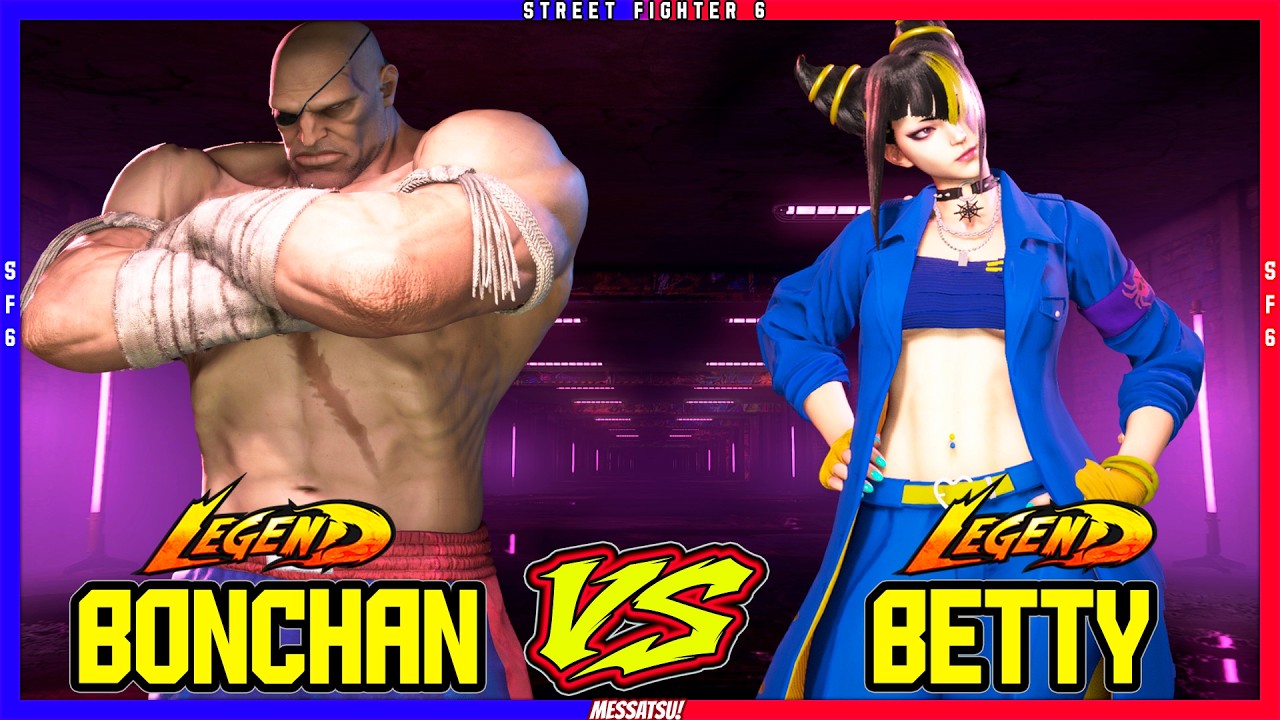 SF6 Bonchan (Sagat) VS Betty (Juri)💥Messatsu!💥スト6💥Street fighter 6