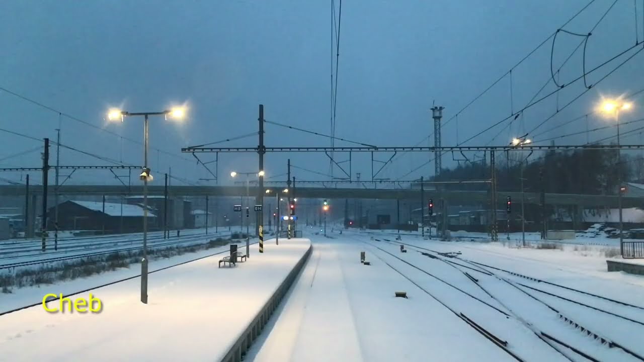 Cheb - Hof v zimě