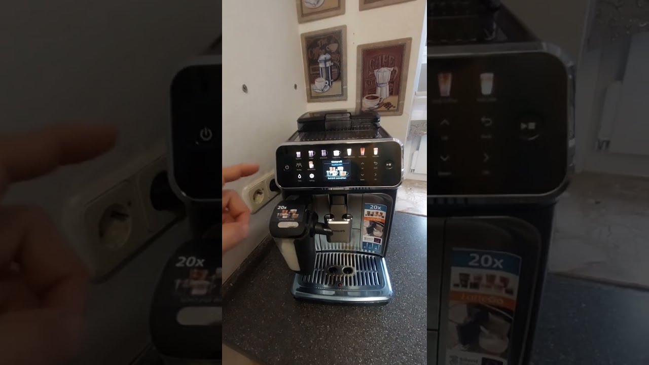 ماكينة قهوه   PHILIPS  5500    5400   و قياس  المياه الكلسيه