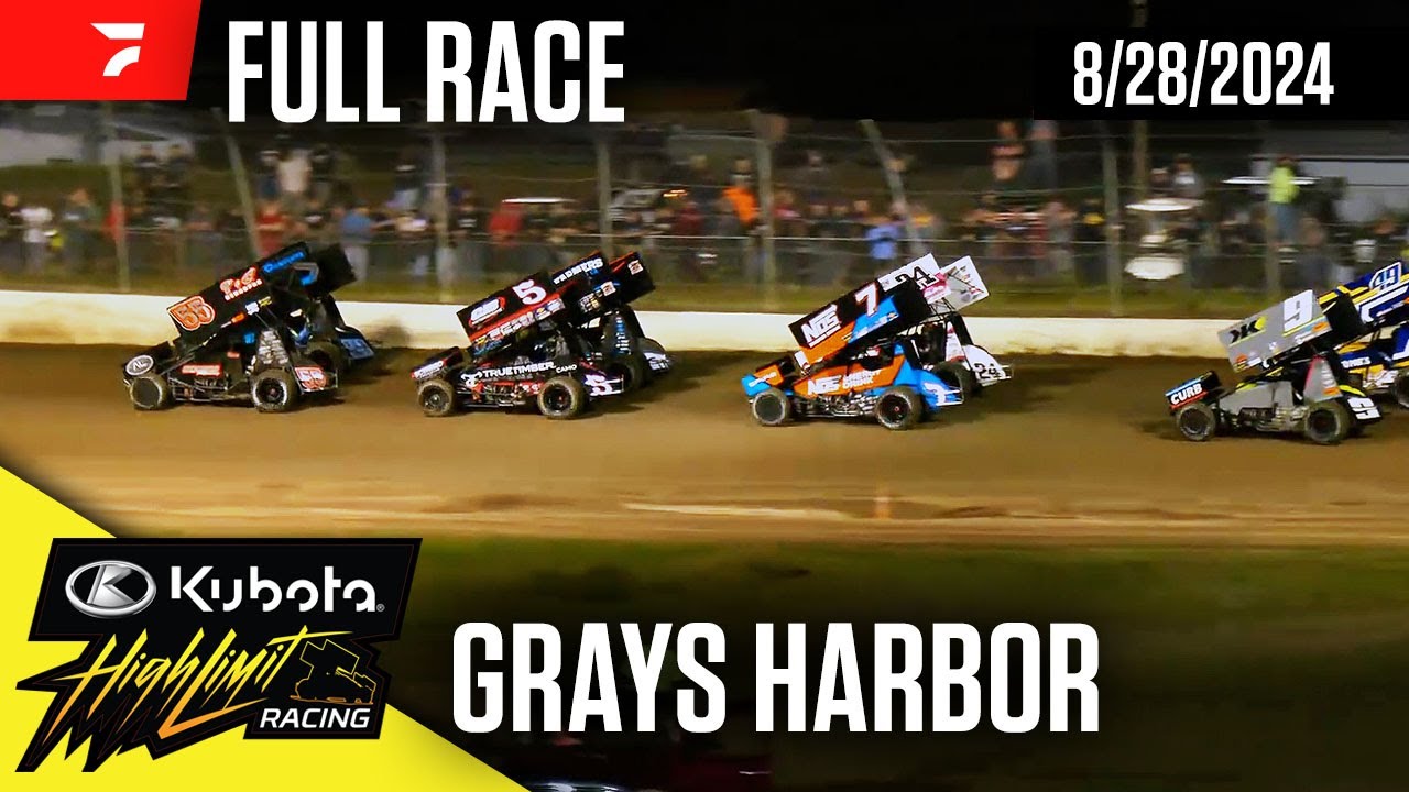 FULL RACE: Kubota High Limit Racing at Grays Harbor Raceway 8/28/2024