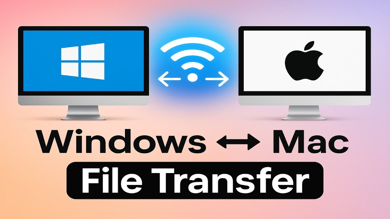 Передача файлов между Windows и Mac (руководство по беспроводной передаче файлов)