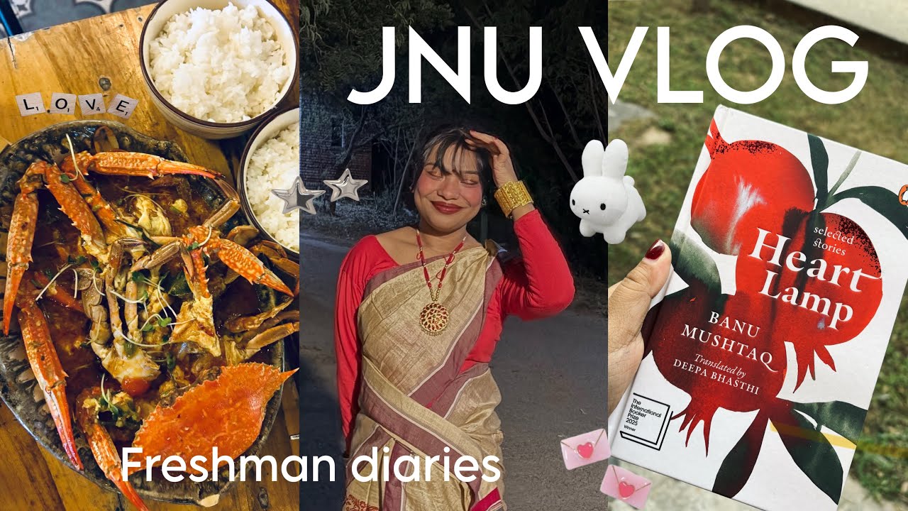 uni vlog @jnu 📔🌟| nefest, studying birthday celebrations and elections 👩‍💻