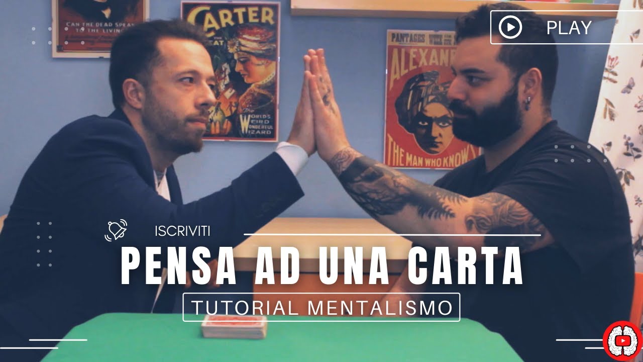 Indovina Qualsiasi Carta Solo Pensata - Performance + Tutorial - MENTALISMO CON CARTE - Tom Burton