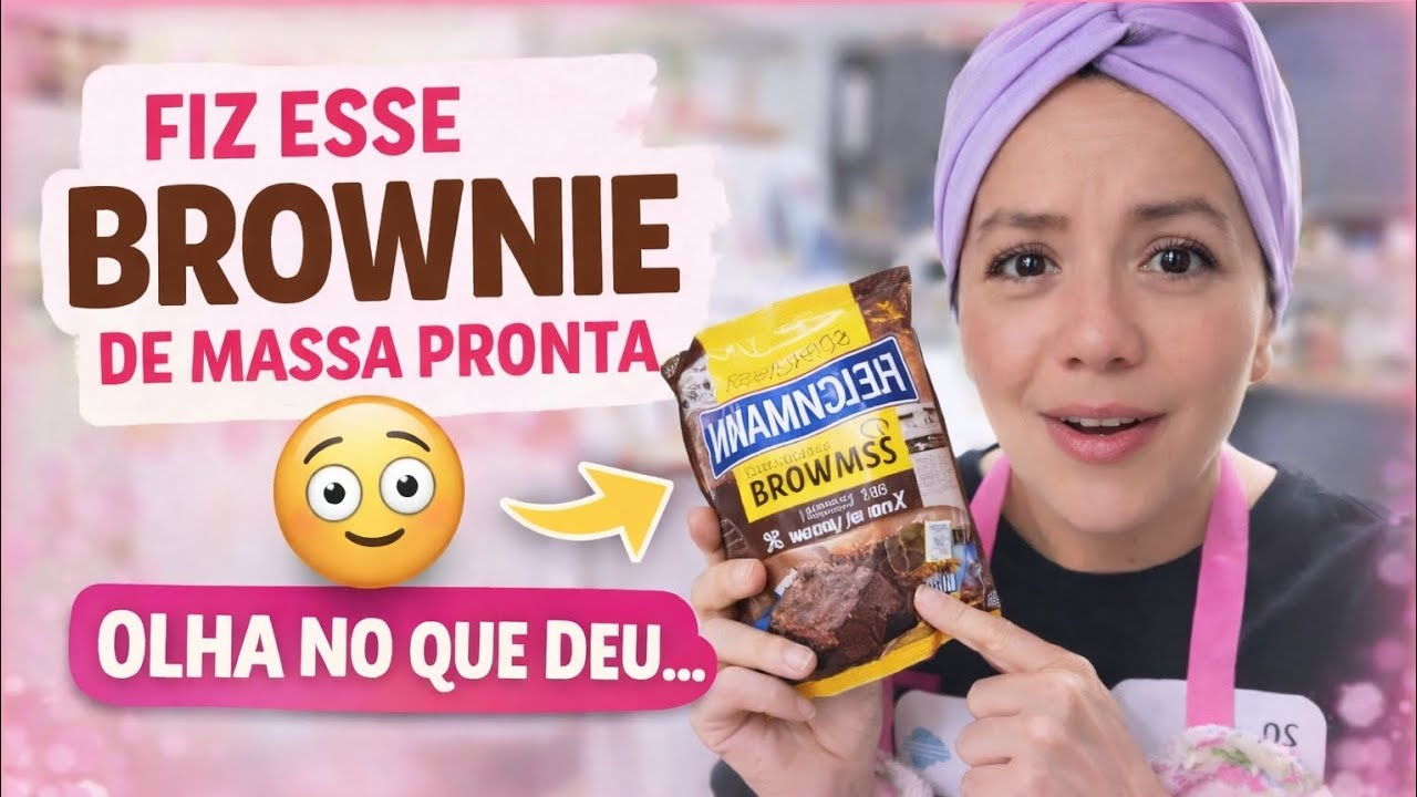 TESTEI ESSE BROWNIE DE MASSA PRONTADEU CERTO OU DEU RUIM? 🤯