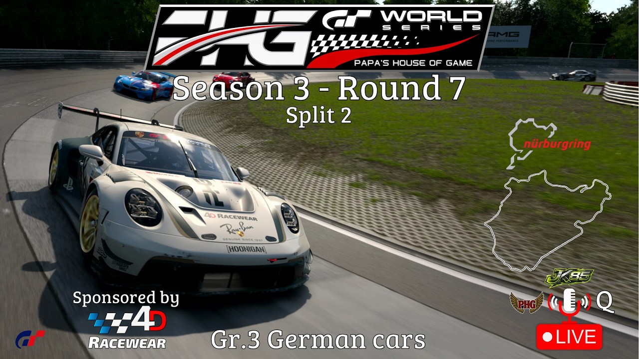 Прямая трансляция GT7 - PHG World Series, 3 сезон - 7 этап на Нюрбургринге - 2-й этап