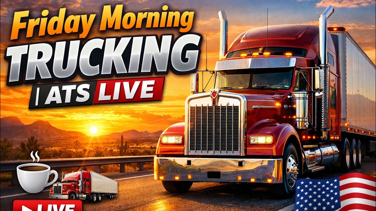 EARLY MORNING TRUCKING RUN / AMERICAN TRUCK SIMULATOR