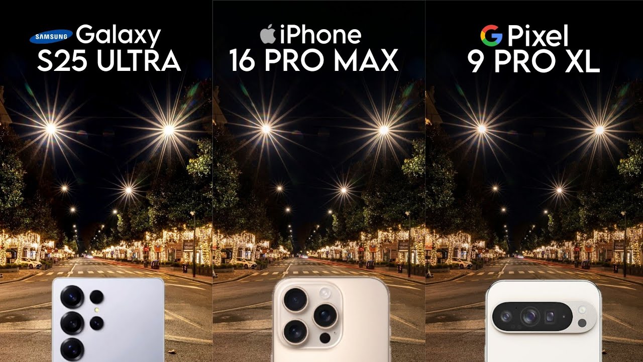 Samsung S25 ULTRA vs iPhone 16 Pro max vs Google Pixel 9 Pro xl camera test comparison