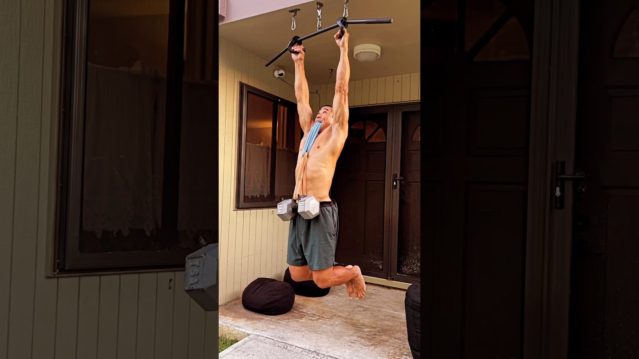 50 lbs./22.7 kg. Partial Pull Up - age 54, July 22, 2023, 7:05 pm
