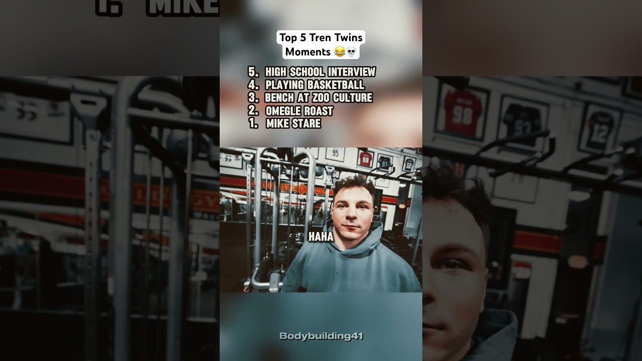 Top 5 Tren Twin moments 😂 #bodybuilding #shorts