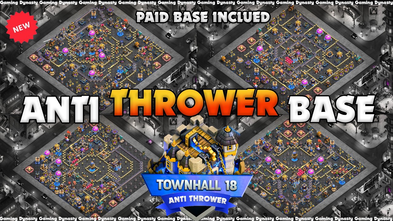 *UPDATED* TOWN HALL 18 TH18 WAR BASE WITH LINK | EARTHQUAKE SPELL TOWER TH18 BASE | TH18 LEGEND BASE