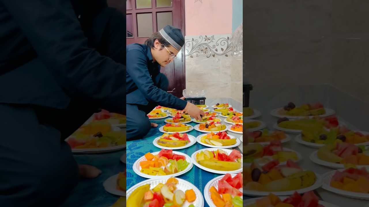 Iftar 🌙🍉 at home with brothers 🤗🤲🏻❤️ #ramadan #islamic #iftar #roza #alhamdulillah #shorts
