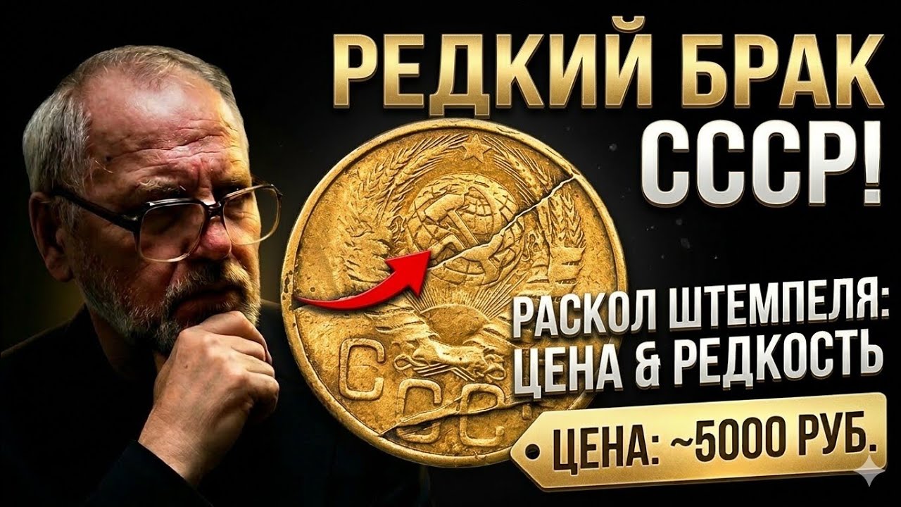 3 копейки 1949 с КУЧЕЙ БРАКОВ! Перепутка + огромный раскол штемпеля»