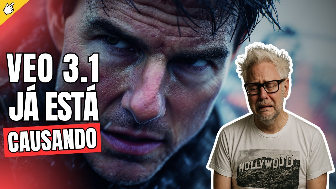 🤯O Google Veo 3.1 acabou de mudar o jogo na criação de vídeos com IA?