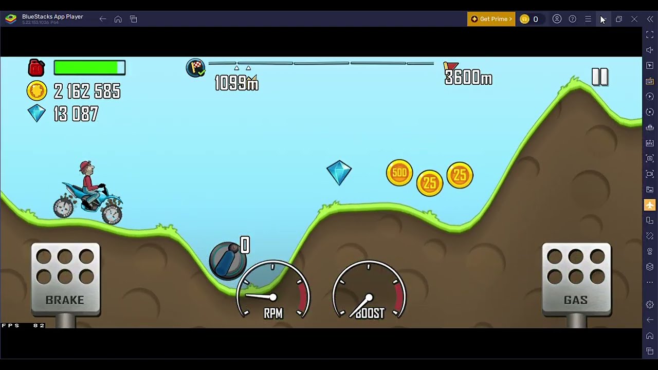 Hill Climb Racing: 1/1/1/1 Motocross Bike & Countryside 1120m