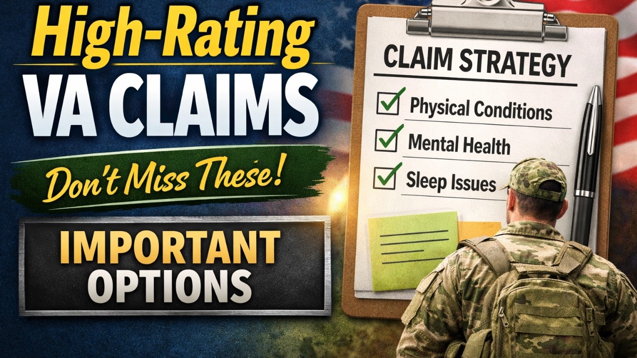 Common VA Claims With High Ratings — Know Your Options (must watch before applying)