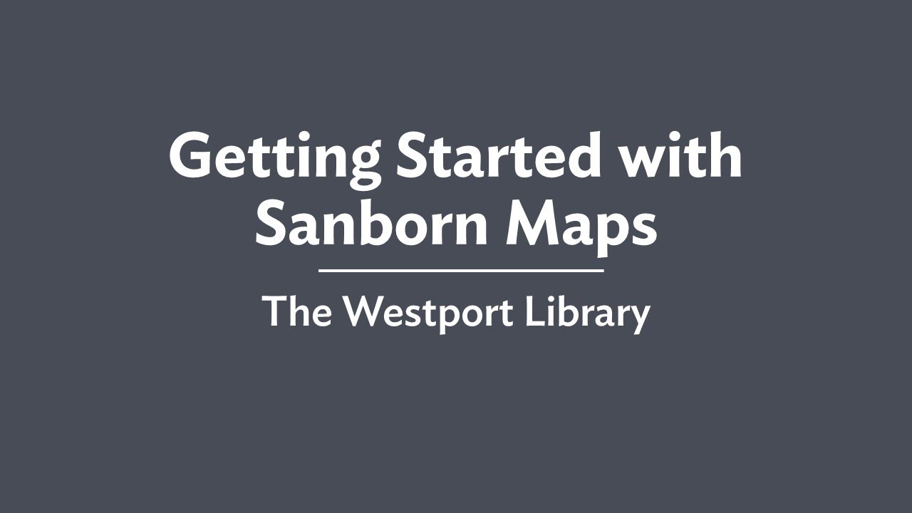 Getting Started with Sanborn Maps