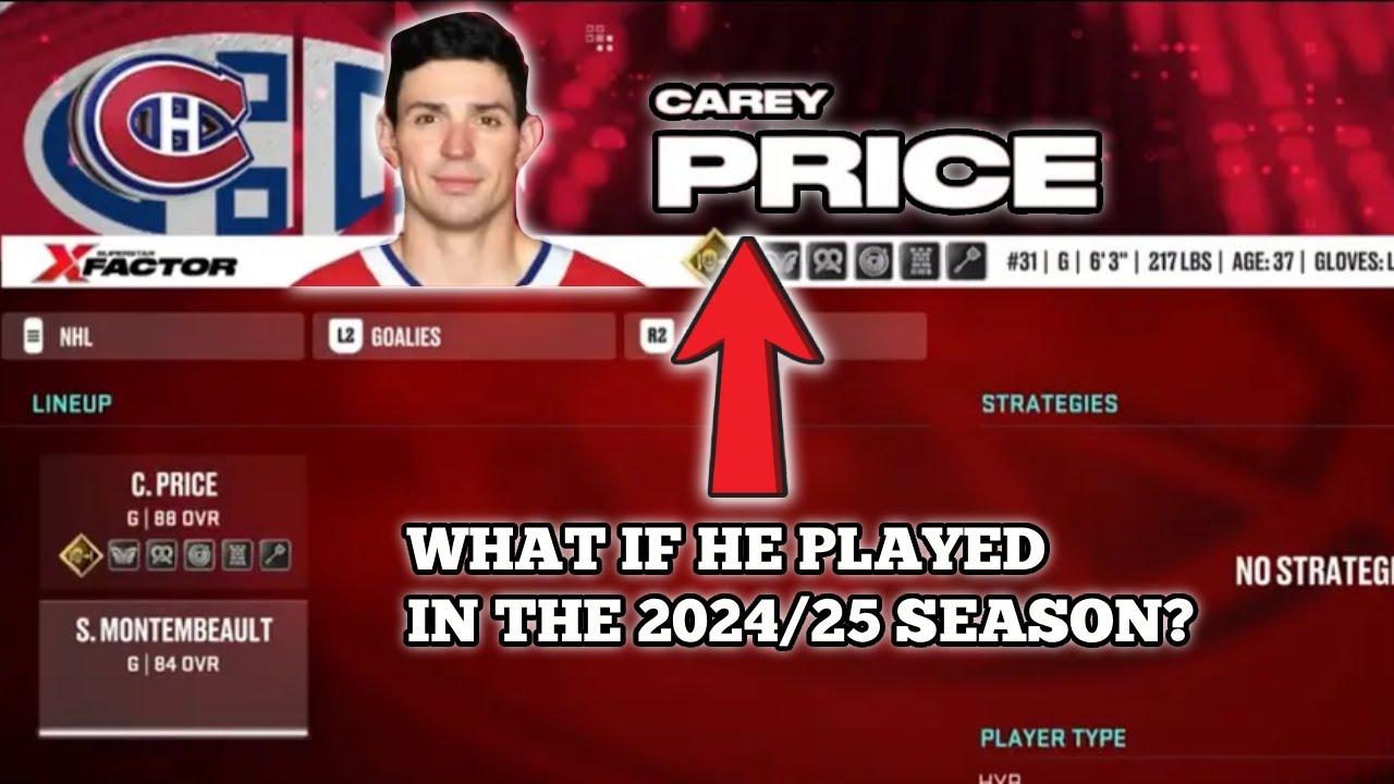 What If Carey Price Made a Full Comeback? | NHL 25 Franchise Mode Sim