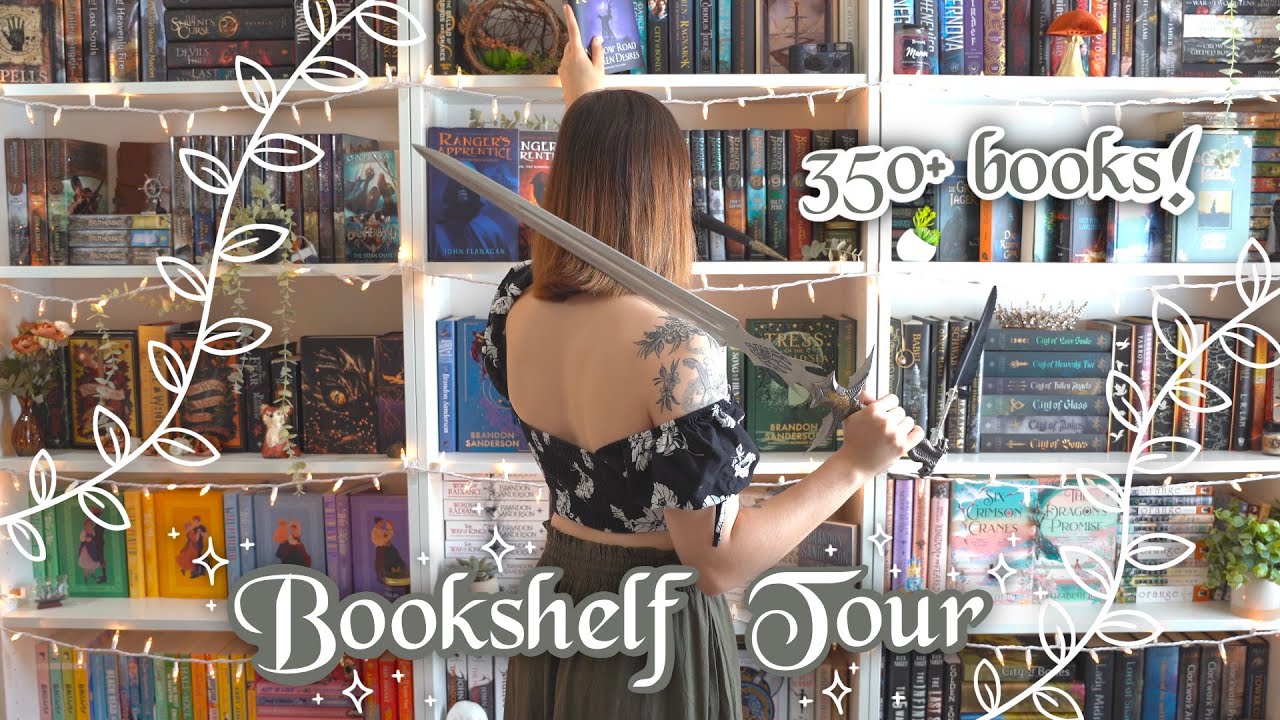 2024 BOOKSHELF TOUR 📚 my entire 350+ book collection