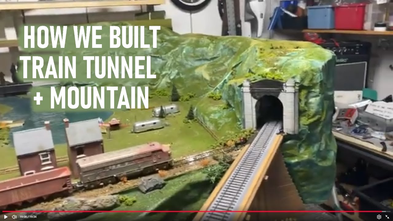 How To Build Tunnel for HO Scale Trains Layout, Henry's Tunnel Construction