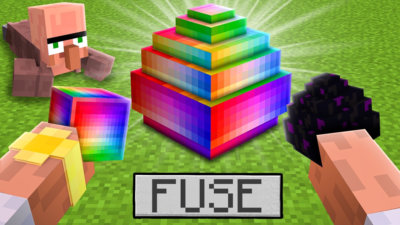Minecraft But You Can FUSE Any Block..