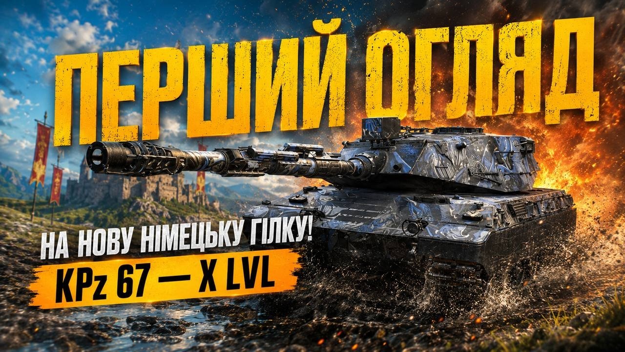 🔥KPz 67 ⚡️ПЕРШИЙ ОГЛЯД НА НОВУ НІМЕЦЬКУ ГІЛКУ ⚡️ WOT
