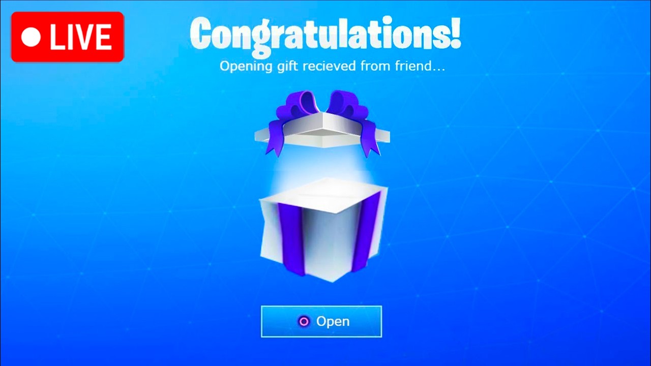 FORTNITE SENT A FREE *MYSTERY* SKIN!! NEW ITEM SHOP COUNTDOWN LIVE!