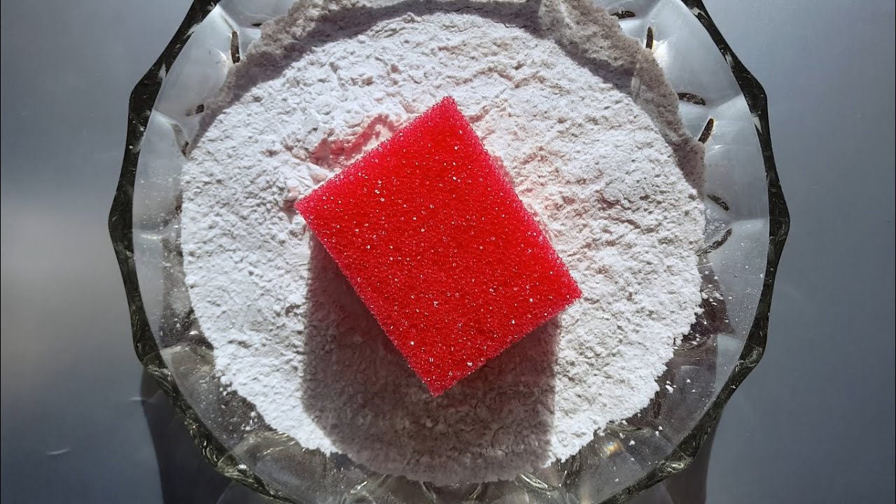 Plastic sponge with cornstarch ripping & more |WATCH IN HD|
