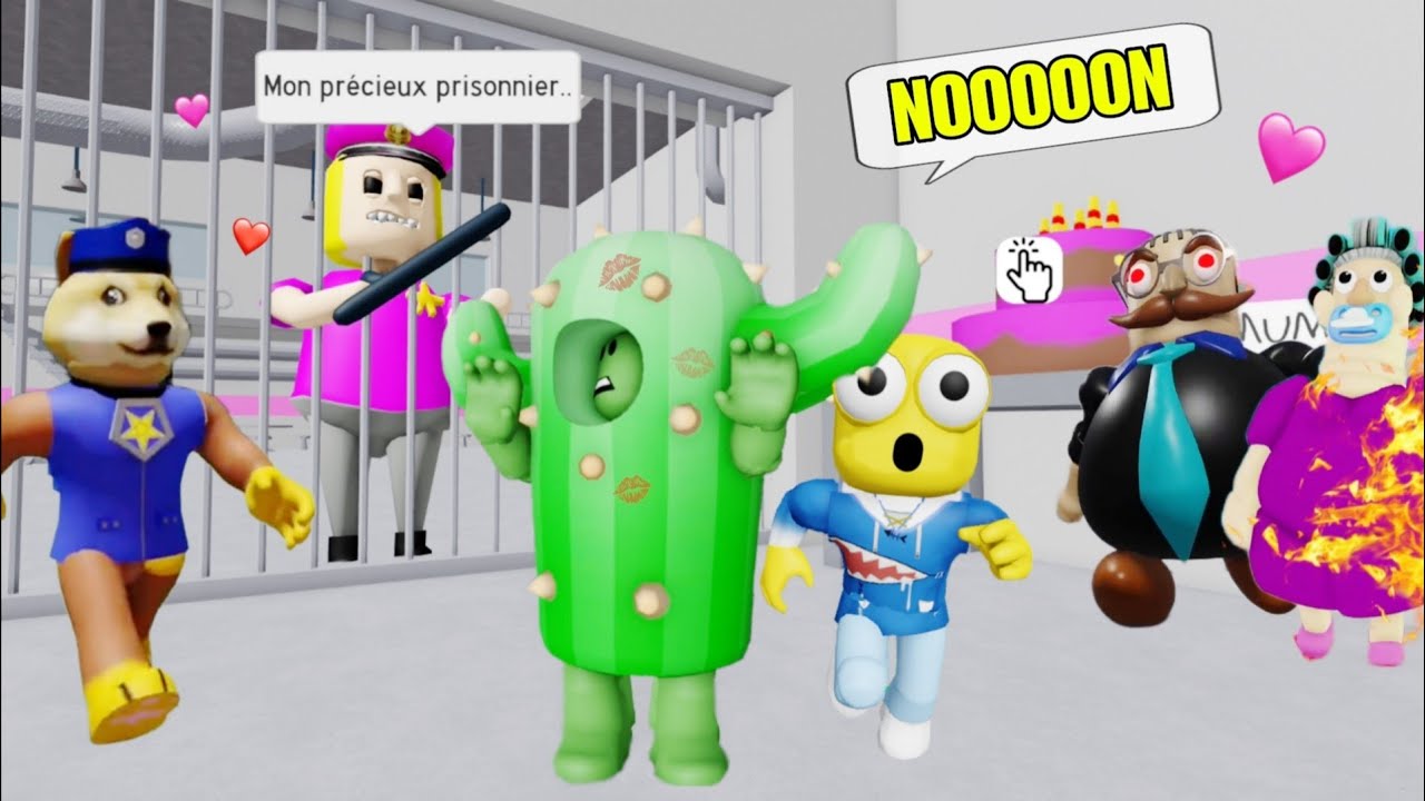 CACTUS ENFERMÉ DANS DES PRISONS ... 😭😣 ! (COMPILATION ESCAPE ROBLOX)