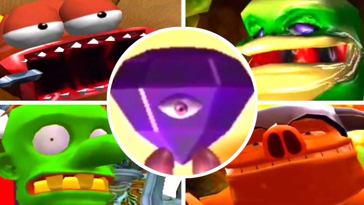 Wario World - All Bosses + Cutscenes (No Damage)