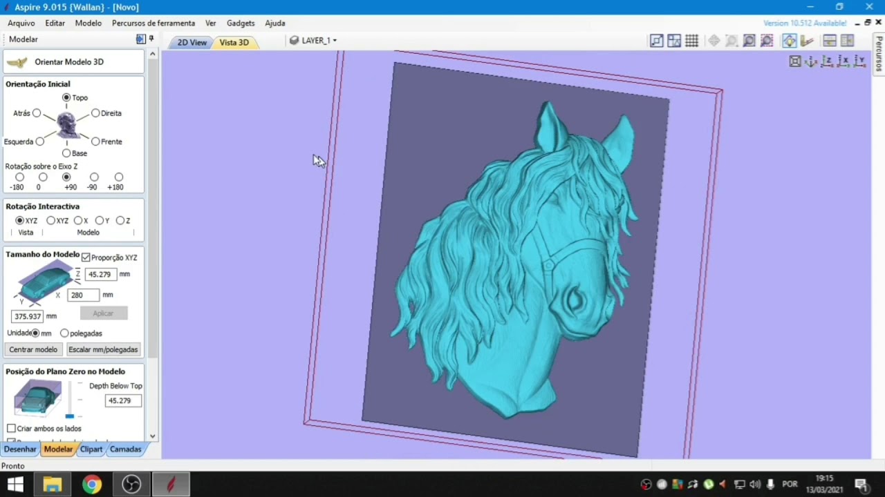 ASPIRE 9.0 Como importa arquivos JPG, DXF, PDF e STL