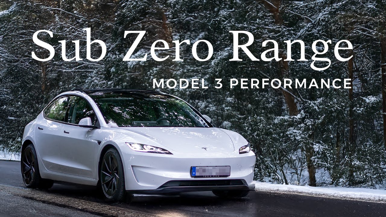Cold Weather Range Test: Model 3 Performance 700 km Road Trip