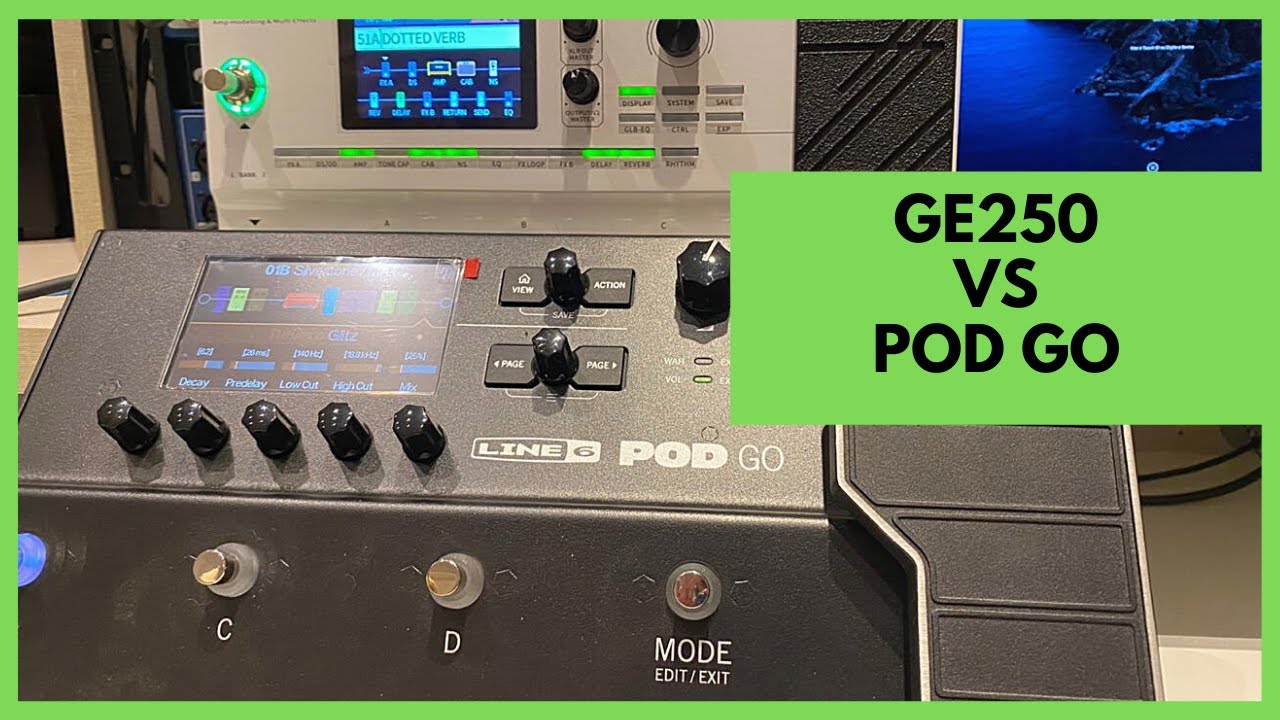 Mooer GE250 vs Line6 POD GO - Review | Mateuzinhu