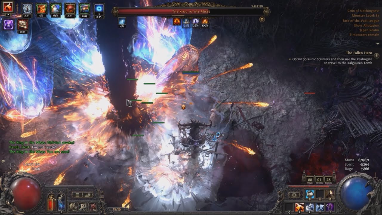 【PoE2】Smith of Kitava Flame Breath(Whirling Assault) with CoH & CoEA - All T3 Boss & Simu full run