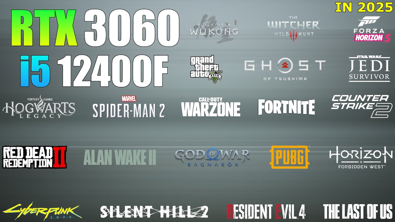 RTX 3060 + i5 12400F : Test in 21 Games in 2025 - Good Performance!