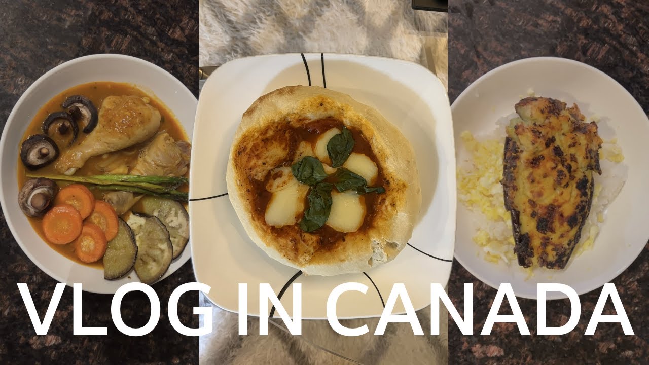 🇨🇦 캐나다 자취러의 집밥 브이로그 | 워홀 브이로그 | 가지 덮밥, 스프 카레, 마르게리타 피자