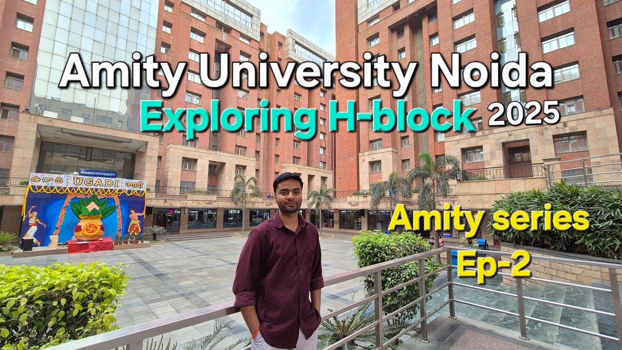 Exploring Amity noida ep2 | Famous H-block of Amity University Noida 😀 🤯 #amitynoida
