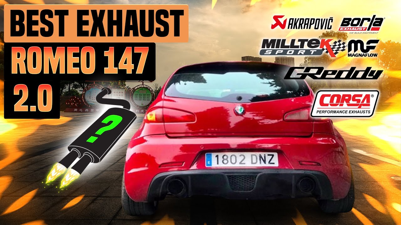 Alfa Romeo 147 Exhaust Sound 2.0 🔥 Wizard,Stock,Supersprint,Ragazzon,Inoxcar,Generico,Review,Turbo+