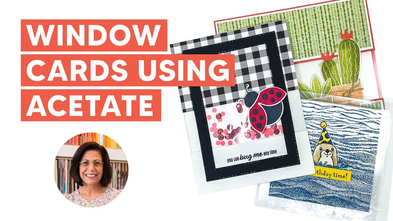 🔴Make 3 Beautiful Window Cards Using Acetate